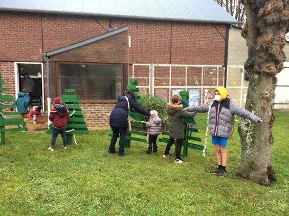 Atelier décoration des sapins