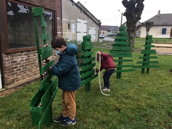 Atelier décoration des sapins